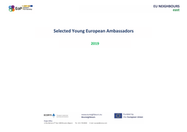 Selected Young European Ambassadors
