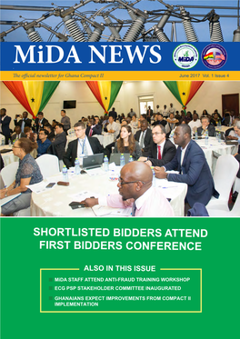 Mida NEWS the Official Newsletter for Ghana Compact II June 2017 Vol