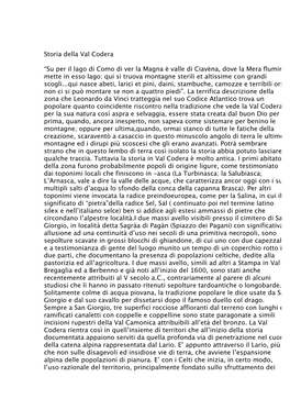 Storia Della Val Codera “Su Per Il Lago Di Como Di Ver La Magna È Valle Di