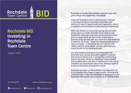 Rochdale BID Investing in Rochdale Town Centre