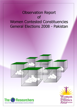 Pakistan EO Report Women Contested Constituencies