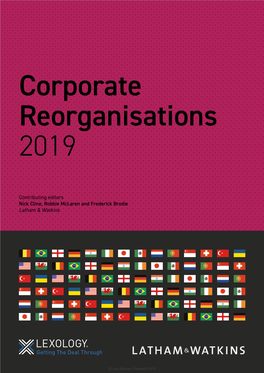 Corporate Reorganisations 2019 Corporate Reorganisations 2019