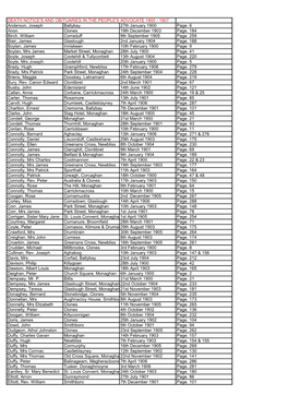 1907 Anderson, Joseph Ballybay 27Th January 1900 Page. 6 Anon Clones 19Th December 1903 Page