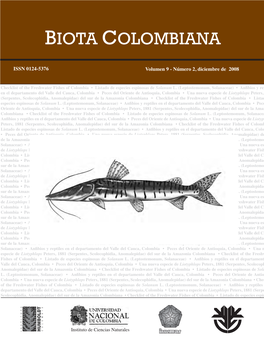 Biota Colombiana Vol