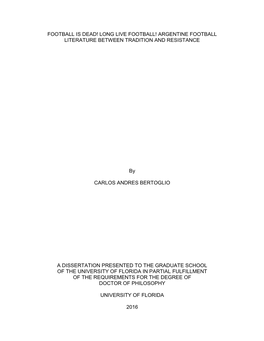 University of Florida Thesis Or Dissertation Formatting