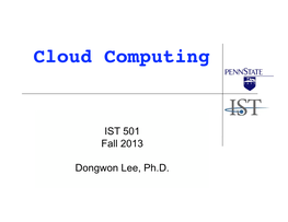 Cloud Computing