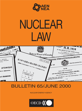 NUCLEAR LAW BULLETIN No. 65 Contents