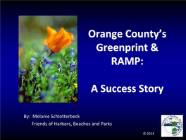 Orange County's Greenprint & RAMP