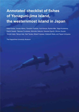 Annotated Checklist of Fishes of Yonaguni-Jima Island, the Westernmost Island in Japan