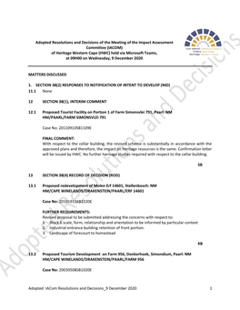 Adopted Iacom Resolutions and Decisions 9 December 2020.Pdf