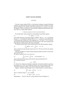 Finite Volume Methods