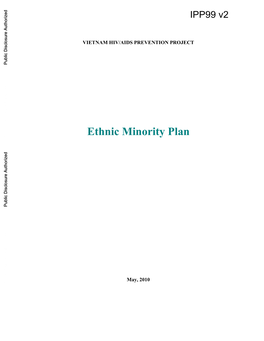Ethnic Minority Plan Public Disclosure Authorized