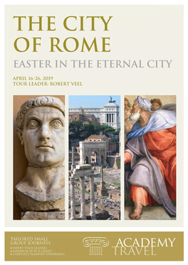 The City of Rome Easter in the Eternal City