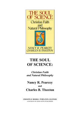 Christianity and the Scientific Revolution 2 the History of Science and the Science of History: Contemporary Approaches and Their Intellectual Roots