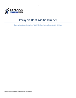 Paragon Boot Media Builder