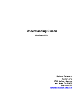 Understanding Cineon