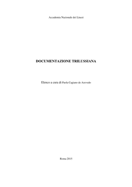 Documentazione Trilussiana