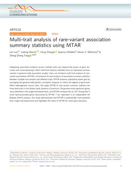 Multi-Trait Analysis of Rare-Variant Association Summary Statistics Using MTAR