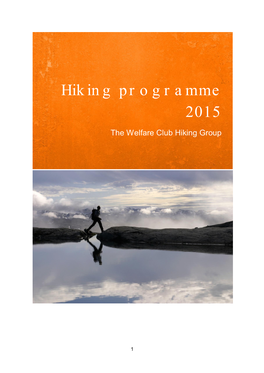 Hiking Programme 2015