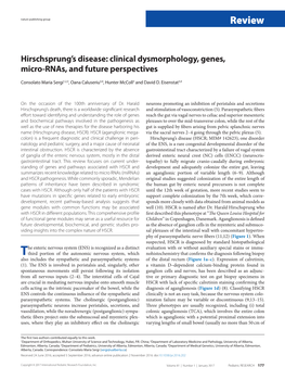 Hirschsprung's Disease