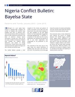 Nigeria Conflict Bulletin: Bayelsa State