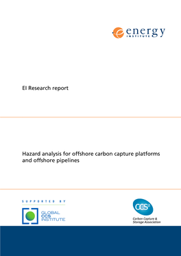 EI Research Report Hazard Analysis for Offshore Carbon Capture