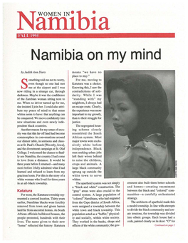 Namibia on My Mind