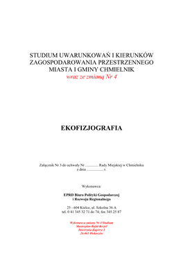 Ekofizjografia