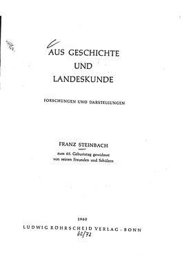 Aus Geschichte Und Landeskunde