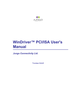 Windriver™ PCI﻿/﻿ISA User's Manual