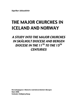 The Major Churches in Iceland and Norway