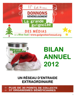 Bilan Annuel 2012