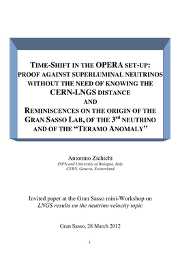 CERN-LNGS DISTANCE and REMINISCENCES on the ORIGIN of the GRAN SASSO LAB, of the 3Rd NEUTRINO and of the “TERAMO ANOMALY”