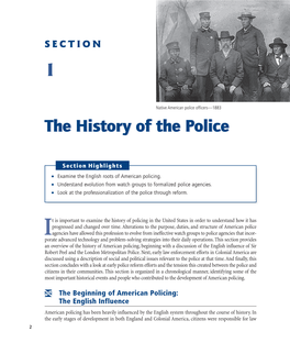 Police Officers—1883 Thethe Historyhistory Ofof Thethe Policepolice