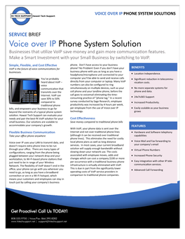 Voice Over Ip Phone System Solutions