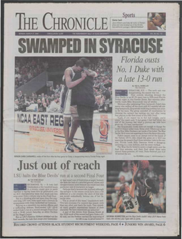 SWAMPED in SYRACUSE Florida Ousts No