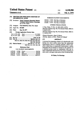 United States Patent (19) (11) 4,138,580 Umemura Et Al