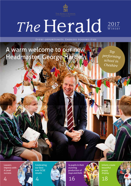 A Warm Welcome to Our New Headmaster, George Hartley