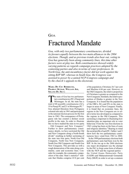 Fractured Mandate