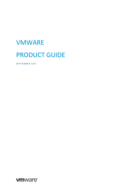 Vmware Product Guide