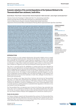 Economic Valuation of the Averted Degradation of the Vyeboom Wetland in the Theewaterskloof Dam Catchment, South Africa