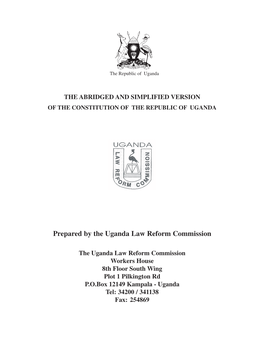 Pdf Uganda Constitution Amendments 2005.Pdf257.33 KB