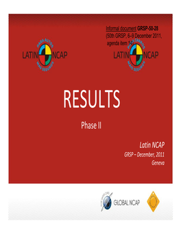 Cars Selected by Latin NCAP