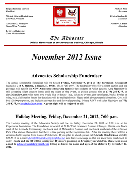 November 2012 Issue