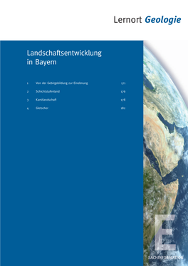 Landschaftsentwicklung in Bayern