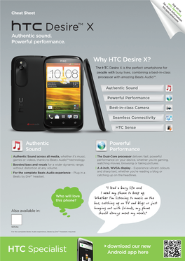 HTC55568 Cheat Sheet Desire X Fv.Indd