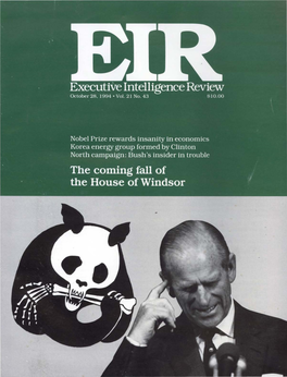 Executive Intelligence Review, Volume 21, Number 43, October 28