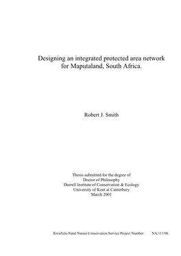 Designing an Integrated Protected Area Network for Maputaland, South Africa