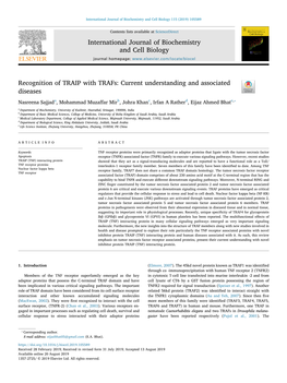 Recognition of TRAIP with Trafs Current Understanding And