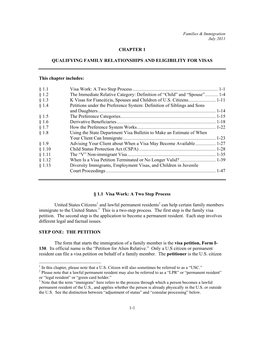 1.1 Visa Work: a Two Step Process